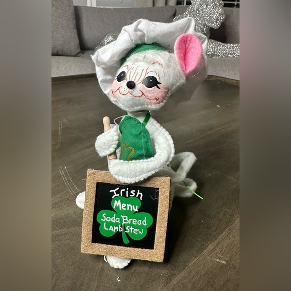 Annalee Dolls /  / St. Patrick's Day / 6” Irish Chef Mouse - Picture 4 of 11
